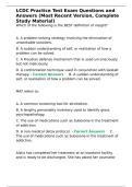 LCDC Practice Test Exam Questions and Answers &lpar;Most Recent Version&comma; Complete Study Material&rpar;&period;