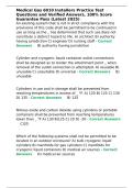 Medical Gas 6010 Installers Practice Test Questions and Verified Answers&comma; 100- Score Guarantee Pass