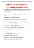 Nationally registered certified medical assistant practice book questions and answers 2025-2026