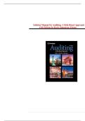 Solution Manual for Auditing&colon; A Risk-Based Approach 12th Edition by Karla Johnstone-Zehms&comma; Audrey Gramling and Larry Rittenberg isbn- 9780357721872 Complete Latest and Verified Guide RECOMMENDED