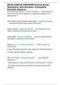 D270 GARCIA MIDTERM Solved Exam Questions and Answers &lpar;Complete Practice Papers&rpar;&period;