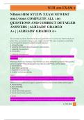 NR226 HESI STUDY EXAM NEWEST  2025&sol;2026 COMPLETE ALL 100  QUESTIONS AND CORRECT DETAILED  ANSWERS &vert;ALREADY GRADED  A&plus;&vert;&vert;ALREADY GRADED A&plus; 