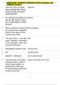 INDUSTRIAL SECURITY UPDATED ACTUAL Questions and  CORRECT Answers 