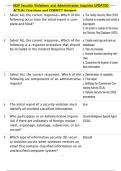 NISP Security Violations and Administrative Inquiries UPDATED  ACTUAL Questions and CORRECT Answers 