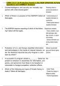 CDSE CI117&period;16 Protecting Assets in the NISP UPDATED ACTUAL  Questions and CORRECT Answers 