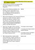 NISP Reporting Requirements UPDATED ACTUAL Questions   and CORRECT Answers 