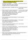 Visits and Meetings in the NISP UPDATED ACTUAL  Questions and CORRECT Answers 