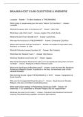 BAHAMA HOST EXAM QUESTIONS & ANSWERS