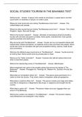 SOCIAL STUDIES TOURISM IN THE BAHAMAS TEST