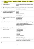 COMS 312 Exam 1 UPDATED ACTUAL Questions and CORRECT  Answers