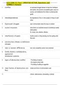 GCU COM-312 Test 1 UPDATED ACTUAL Questions and  CORRECT Answers