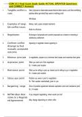 COM 312 Final Exam Study Guide ACTUAL UPDATED Questions  and CORRECT Answers 