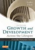 Test Bank For Growth and Development Across the Lifespan 2nd Edition, by Leifer