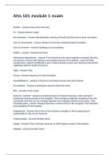 Ahs 101 module 1 Exam questions and Correct Answers graded A&plus;