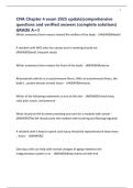 CNA Chapter 4 exam 2025 update&vert;comprehensive questions and verified answers &lpar;complete solutions&rpar; GRADE A&plus;&excl;&excl;