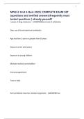 MN553 Unit 6 Quiz 2025&vert; COMPLETE EXAM SET &lpar;questions and verified answers&rpar;frequently most tested questions &vert; already passed&excl;&excl;