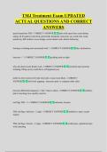 TMJ Treatment Exam UPDATED  ACTUAL QUESTIONS AND CORRECT  ANSWERS
