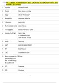 UCLA Exam &num;1 Phlebotomy Test UPDATED ACTUAL Questions and  CORRECT Answers