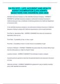 CA PSI Site - Life&comma; Accident and Health Agent Examination &lpar;Life Agent&rpar; questions and answers 2025-2026