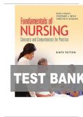 TEST BANK FOR Fundamentals of Nursing&colon; Concepts and Competencies for Practice 9th Edition by Ruth F Craven&comma; Constance Hirnle&comma; Christine Henshaw ISBN&colon; 9781975120429 COMPLETE GUIDE 100 &percnt; VERIFIED A&plus; GRADE ASSURED &excl;&excl;&excl;&excl;&excl; LATEST UPDATE &excl;&excl;&excl;&excl;