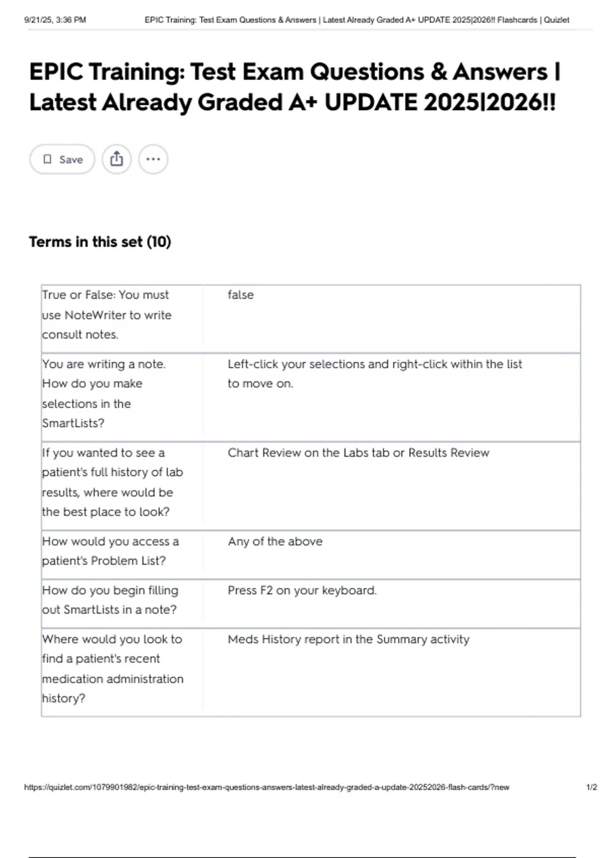 Epic 26 Questionnaire.pdf EPIC Training: Test Exam Questions & Answers | Latest Already Graded A+ ...