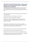 NGN HESI RN 2024 EXIT EXAM &lpar;2025&rpar; comprehensive questions and verified detailed solutions &lpar; MULTIPLE CHOICES&rpar; &vert;100&percnt; CORRECT&excl;&excl;