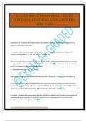 ALLIED HEALTH 109 FINAL EXAM 2025&sol;2026 QUESTIONS AND ANSWERS 100&percnt; PASS