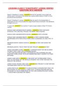 LOUISIANA CLASS D "CHAUFFEUR'S" LICENSE VERIFIED  QUESTIONS WITH ANSWERS