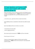 JFC Exam Questions and Answers&vert;100&percnt;  Correct&vert; Latest Update with complete  solutions &lpar;Grade A&plus;&rpar;
