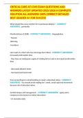 CRITICAL CARE ATI CMS EXAM QUESTIONS AND ANSWERS LATEST UPDATED 2025&sol;2026 A COMPLETE SOLUTION ALL ANSWERS 100&percnt; CORRECT DETAILED BEST GRADED A&plus; FOR SUCCESS