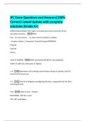 JFC Exam Questions and Answers&vert;100&percnt;  Correct&vert; Latest Update with complete  solutions &lpar;Grade A&plus;&rpar; 