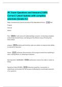 JFC Exam Questions and Answers&vert;100&percnt;  Correct&vert; Latest Update with complete  solutions &lpar;Grade A&plus;&rpar; 