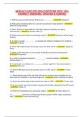 HBSS 501 QUIZ 2024&sol;2025 QUESTIONS WITH 100&percnt;  CORRECT ANSWERS &vert; UPDATED & VERIFIED 
