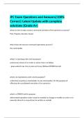 JFC Exam Questions and Answers&vert;100&percnt;  Correct&vert; Latest Update with complete  solutions &lpar;Grade A&plus;&rpar; 