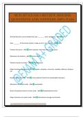 BCH 367 EXAM 1 REVIEW 2025&sol;2026 QUESTIONS AND ANSWERS 100&percnt; PASS