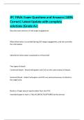 JFC FINAL Exam Questions and Answers&vert;100&percnt;  Correct&vert; Latest Update with complete  solutions &lpar;Grade A&plus;&rpar; 