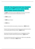 J-STD-001 Class Requirements Exam Questions  and Answers&vert;100&percnt; Correct&vert; Latest Update  with complete solutions &lpar;Grade A&plus;&rpar; 