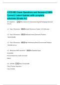 J-STD-001 Exam Questions and Answers&vert;100&percnt;  Correct&vert; Latest Update with complete  solutions &lpar;Grade A&plus;&rpar; 