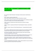 HCAD 730 - EXAM 7 QUESTIONS AND ANSWERS