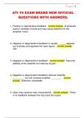 ATI T8 EXAM BRAND NEW OFFICIAL  QUESTIONS WITH ANSWERS&period; 