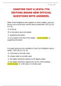 CHAPTER TEST 8 &lpar;IFSTA 7TH  EDITION&rpar; BRAND NEW OFFICIAL  QUESTIONS WITH ANSWERS&period;