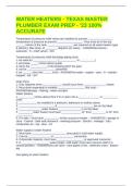 WATER HEATERS - TEXAS MASTER PLUMBER EXAM PREP - '23 100&percnt; ACCURATE