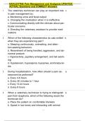 NAVLE&sol;VTNE Pain Management and Analgesia UPDATED  ACTUAL Questions and CORRECT Answers