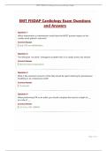 EMT FISDAP Cardiology Exam Questions and Answers