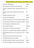 Softball UPDATED ACTUAL Questions and CORRECT Answers