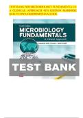 TEST BANK FOR MICROBIOLOGY FUNDAMENTA LS A CLINICAL APPROACH 4TH EDITION MARJORIE