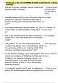 Relias PACU   Bundled Exam Questions WITH  CORRECT Answers