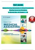 TEST BANK  Medical Assisting Administrative & Clinical Competencies  &lpar;MindTap Course List&rpar; 9th Edition  by Michelle Blesi&comma; All Chapters 1 - 58