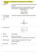 EKG  Bundled Exam Questions WITH  CORRECT Answers