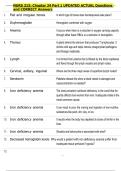 NURS 315&colon; Chapter 34 Part 1 UPDATED ACTUAL Questions  and CORRECT Answers  Flat and irregular bones 